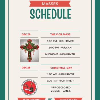 Christmas Schedule